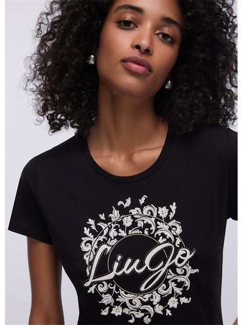 T-shirt woman black LIU JO | WA6493JS923/T9354